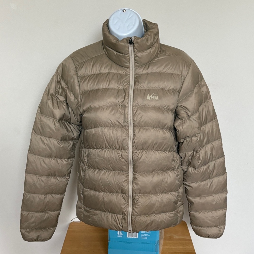 REI Women's Light Brown Puffer Jacket Size Small